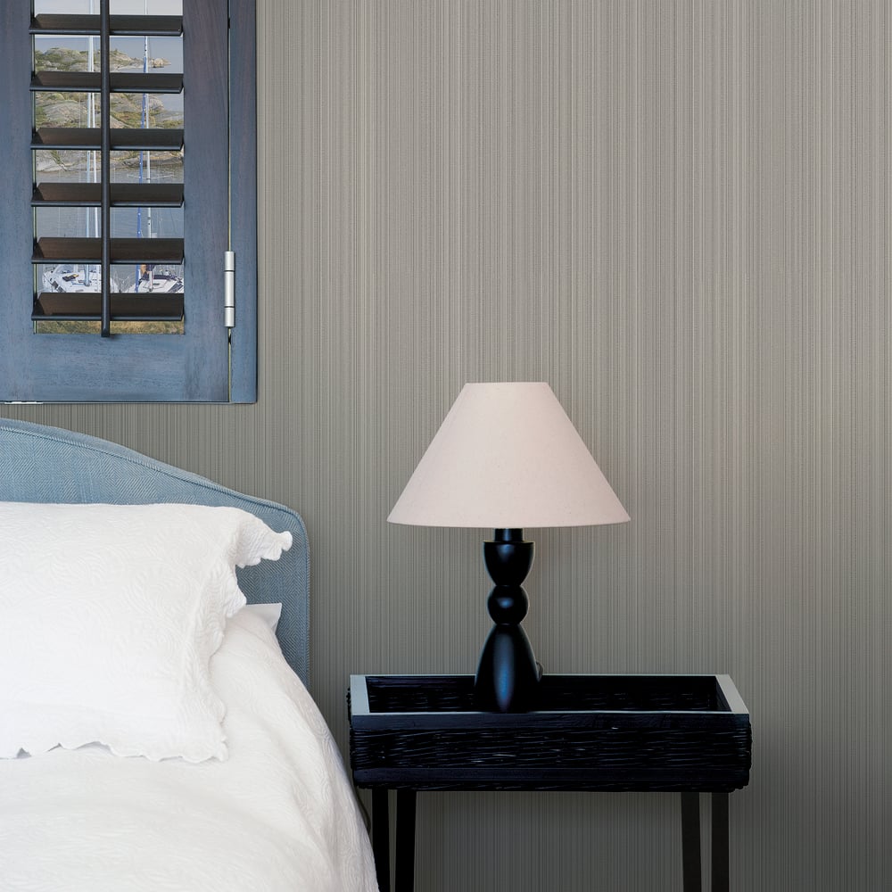 Boutique Textured Stripe Wallpaper - Bronze Brown - Galerie - SP-NA6006 - Premier Wallcovering
