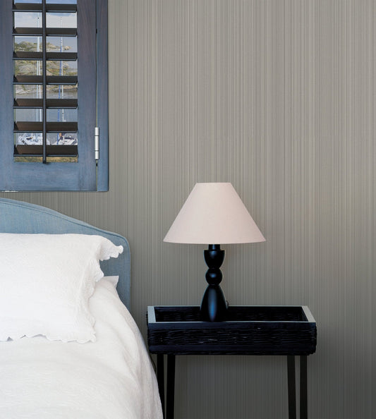 Boutique Textured Stripe Wallpaper - Bronze Brown - Galerie - SP - NA6006 - Premier Wallcovering