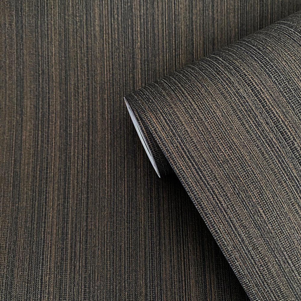 Boutique Vertical Stripe Wallpaper - Bronze Brown - Galerie - F-VT3006 - Premier Wallcovering
