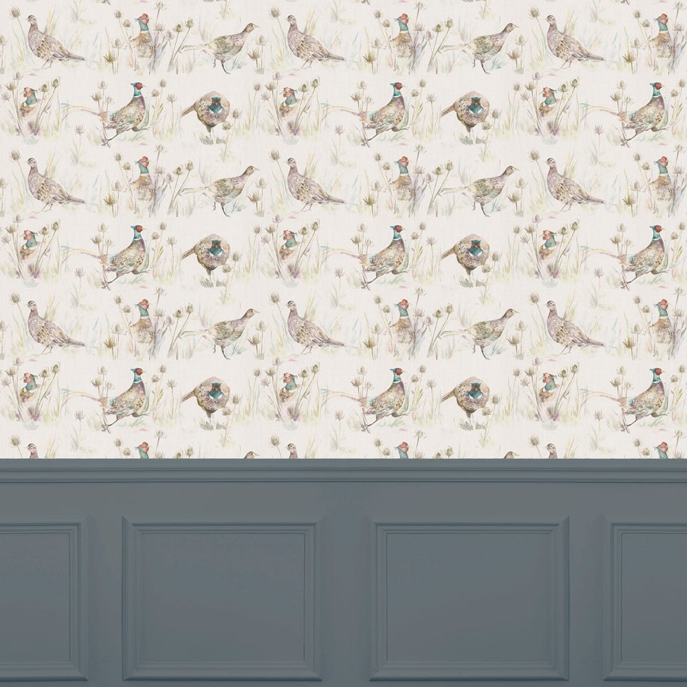 Bowmont Wallpaper - Pheasant - Voyage Maison - BOWMONT/WPO/PHE - Premier Wallcovering