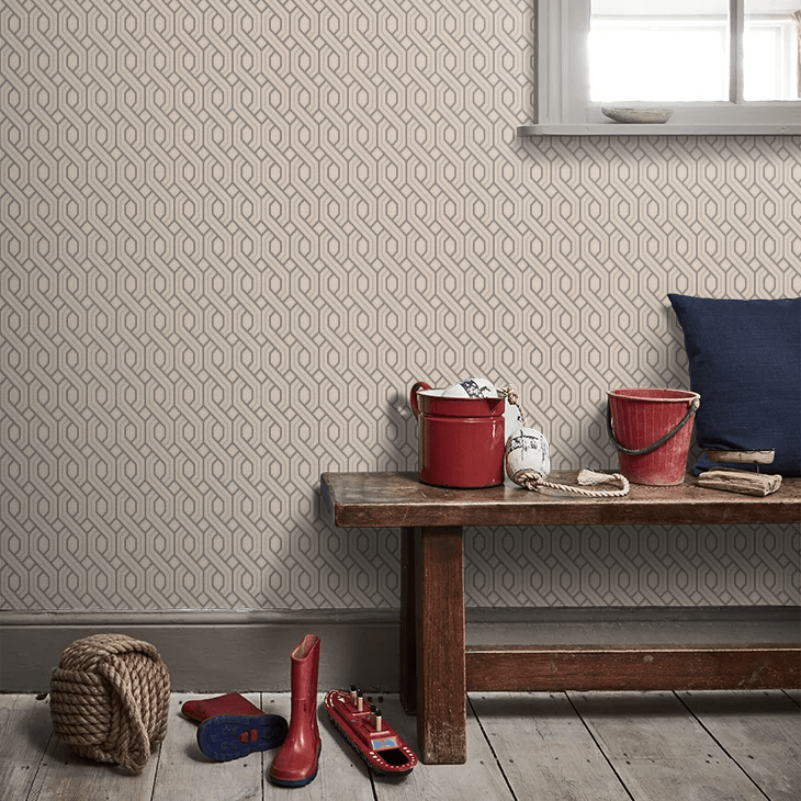 Boxwood Trellis Wallpaper - Blush - GP & J Baker - BW45082/5 - Premier Wallcovering