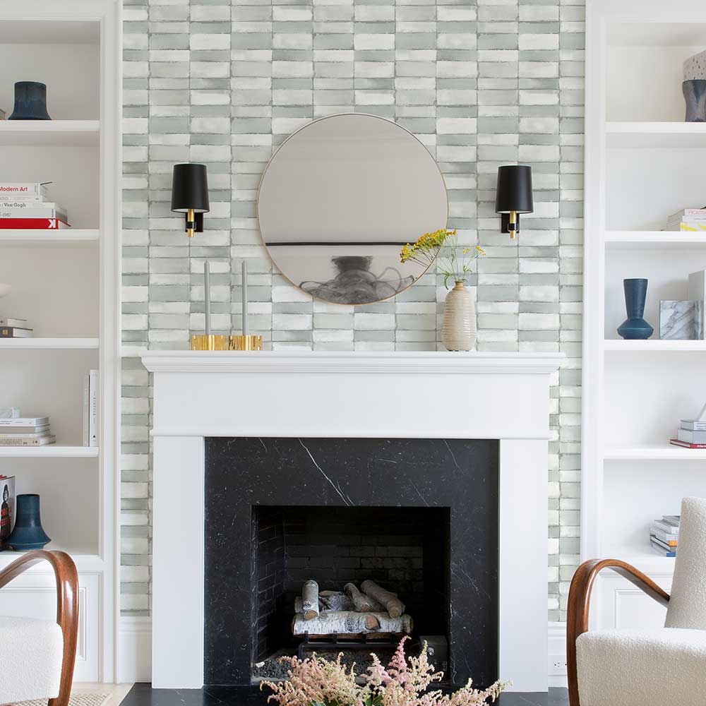 Braden Wallpaper - Green / Grey - A Street Prints - FD26647 - Premier Wallcovering