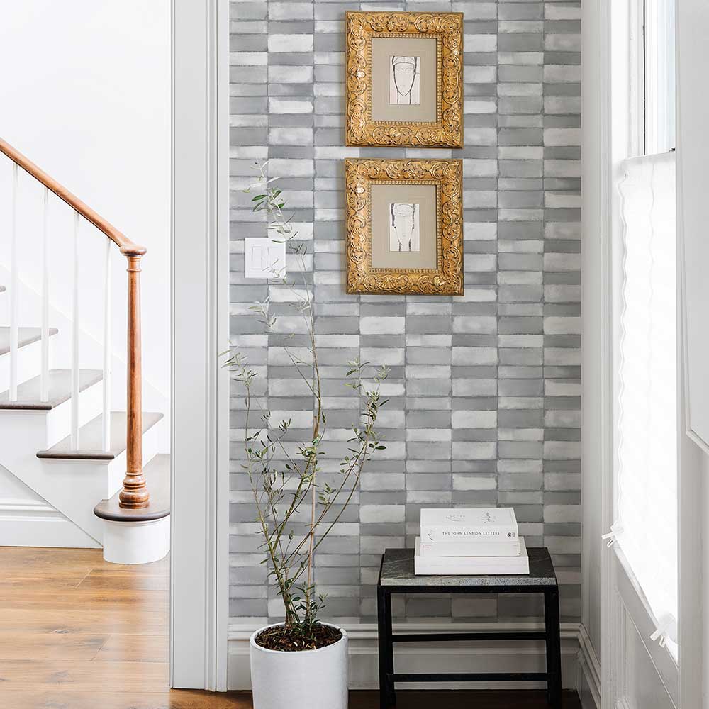 Braden Wallpaper - Silver Grey - A Street Prints - FD26644 - Premier Wallcovering