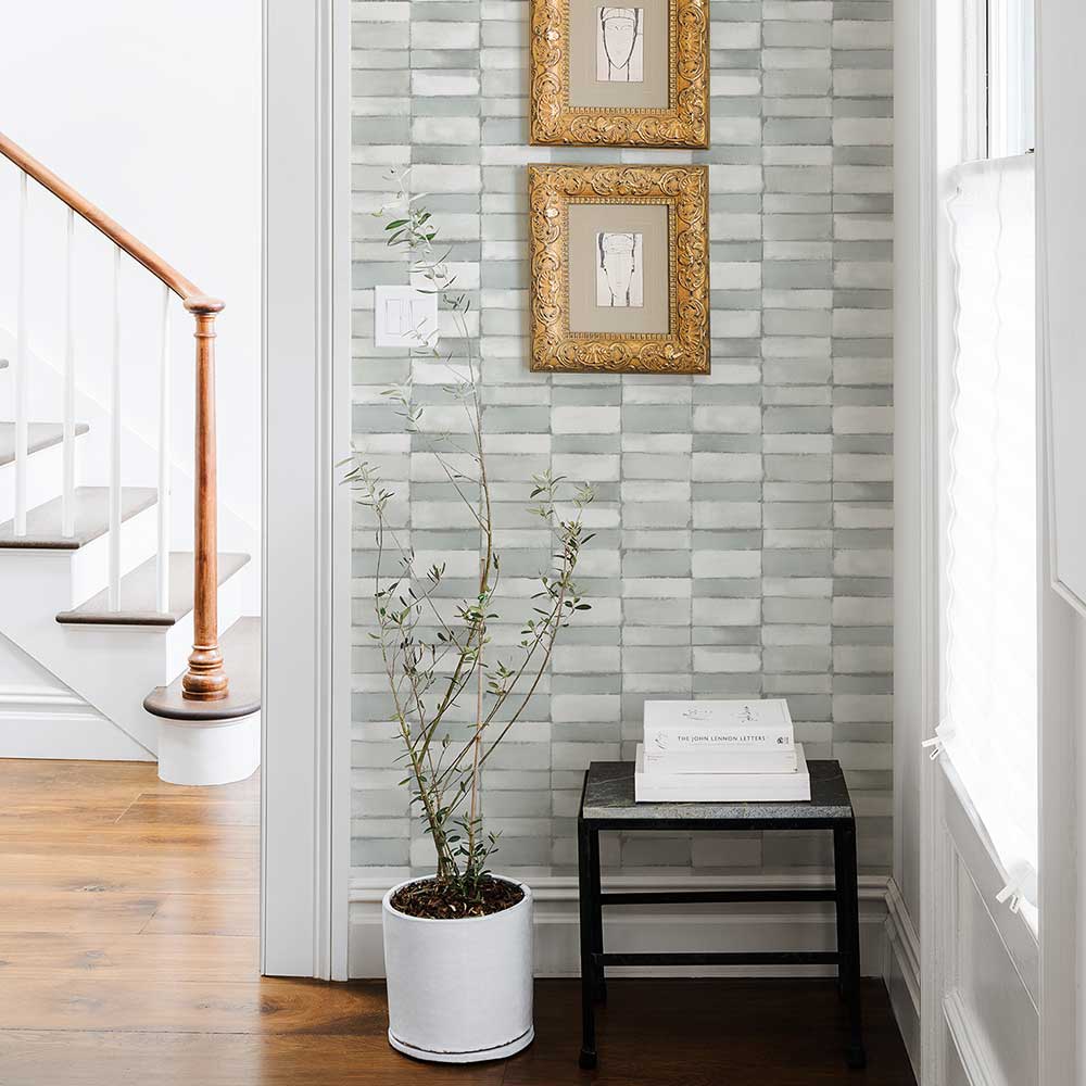 Braden Wallpaper - Green / Grey - A Street Prints - FD26647 - Premier Wallcovering