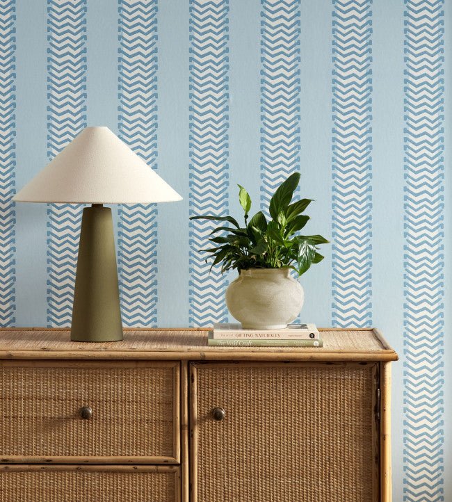 Bradgate Wallpaper - Coast Blue - Scion - NSCW113260 - Premier Wallcovering