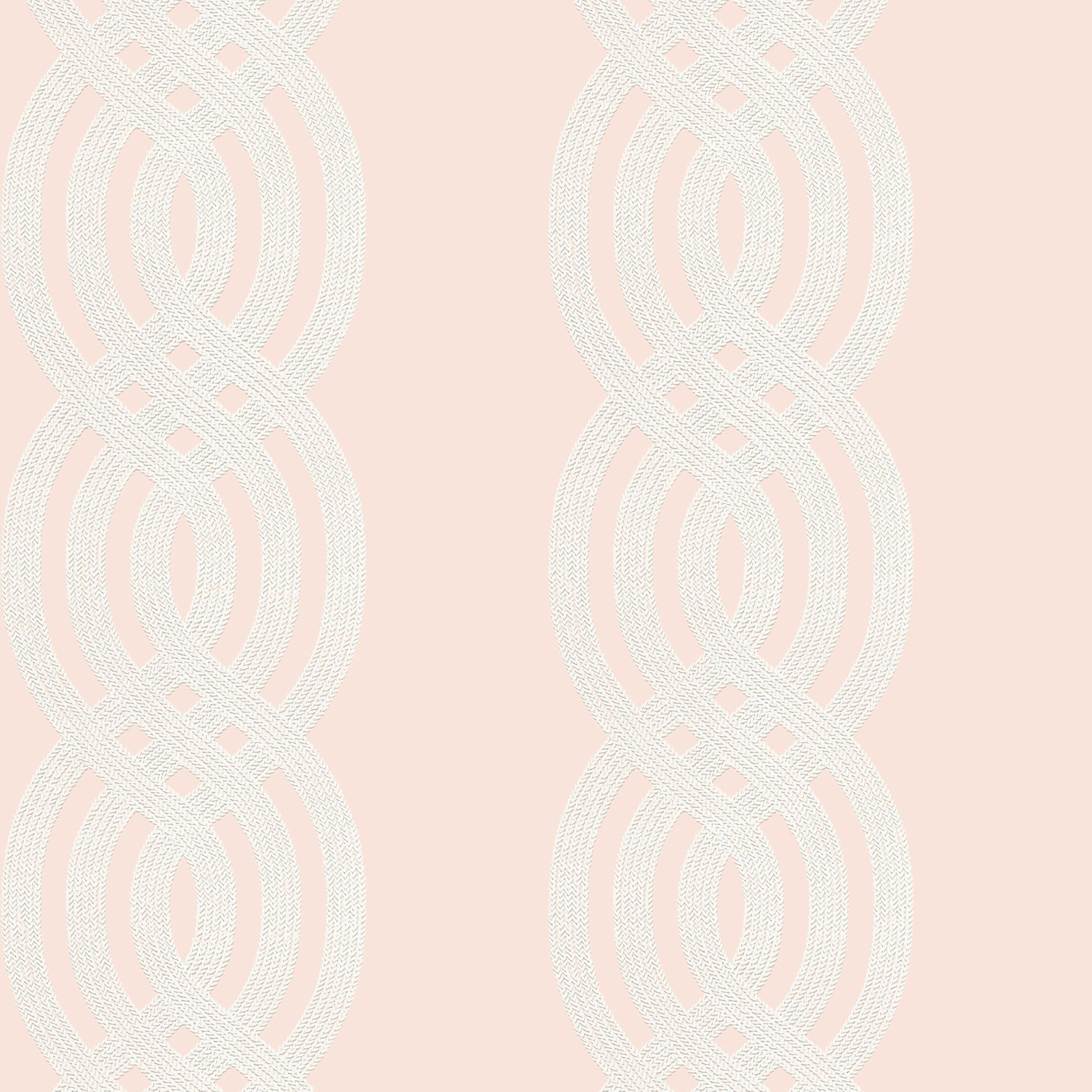 Braid Wallpaper - Blush - Thibaut - T10801 - Premier Wallcovering