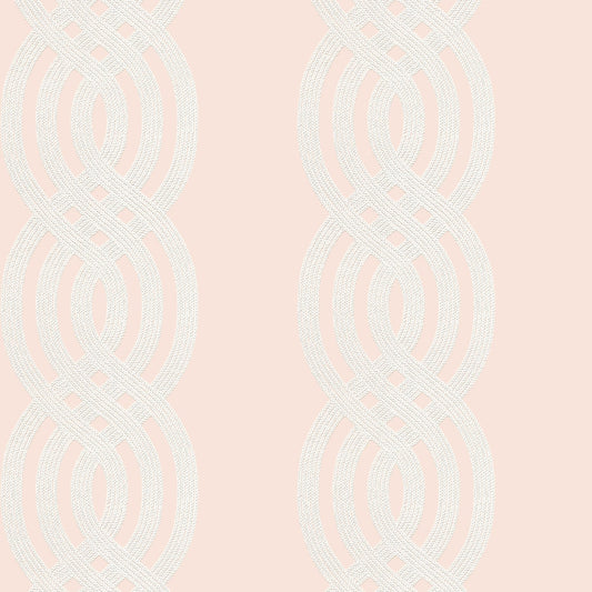 Braid Wallpaper - Blush - Thibaut - T10801 - Premier Wallcovering