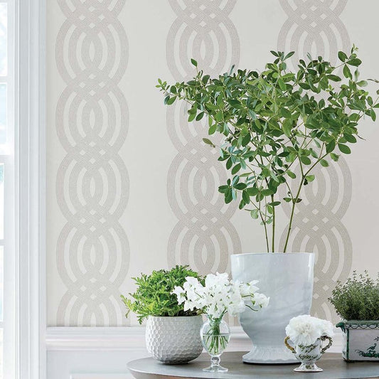 Braid Wallpaper - Blush - Thibaut - T10801 - Premier Wallcovering