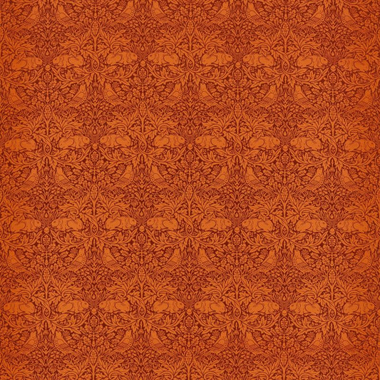 Brer Rabbit Fabric - Olive/Turquoise - Morris & Co - 226848 - Premier Wallcovering
