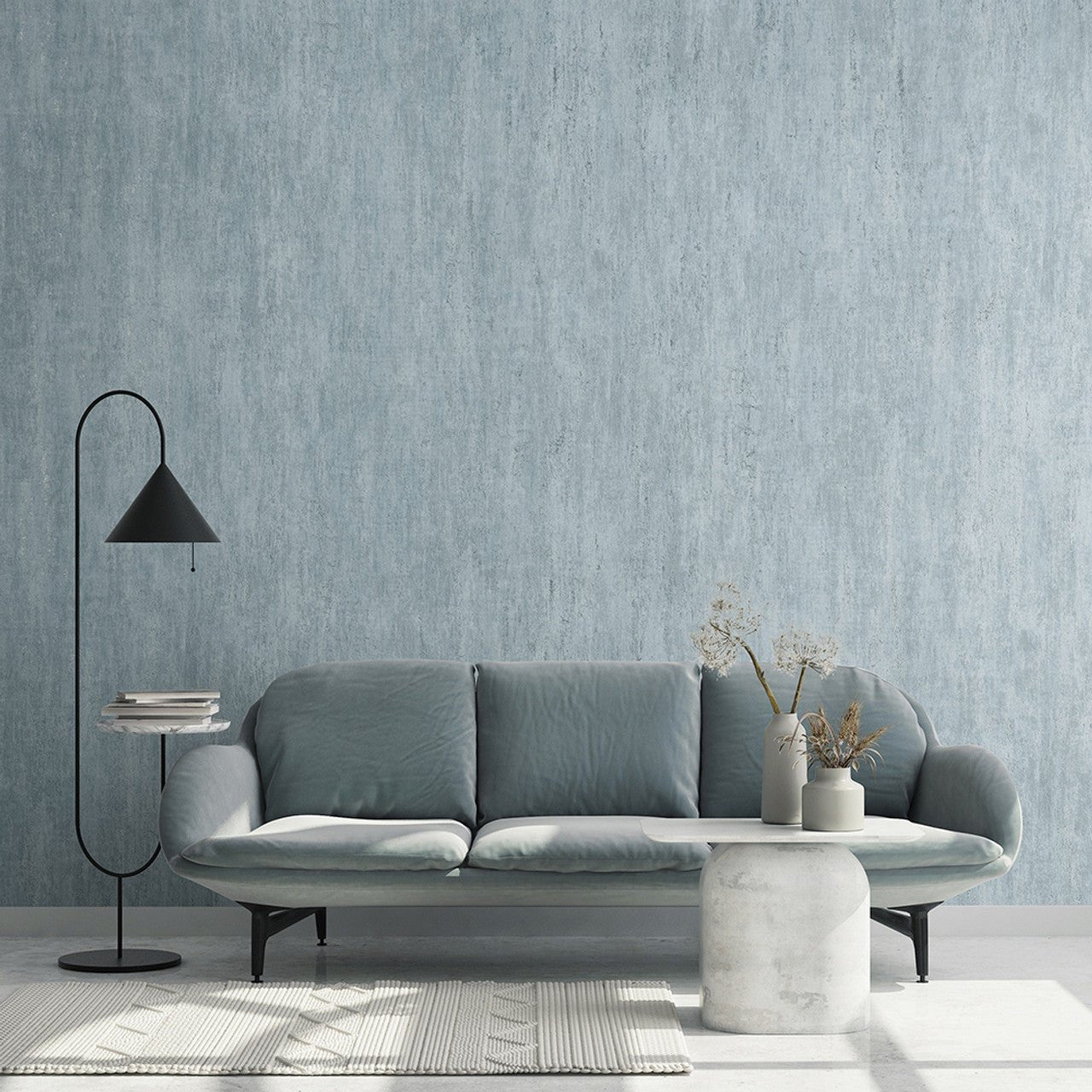 Brera Urban Classics Wallpaper - Steel Blue - Hohenberger - 64854 - Premier Wallcovering