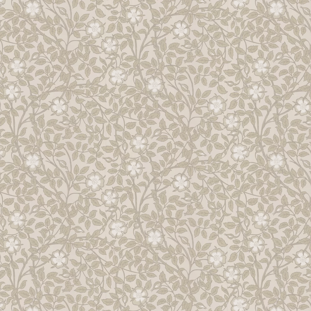 Briar Rose Wallpaper - Green Stone - Little Greene - 0263BRGSTON - Premier Wallcovering