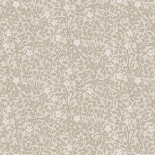 Briar Rose Wallpaper - Green Stone - Little Greene - 0263BRGSTON - Premier Wallcovering
