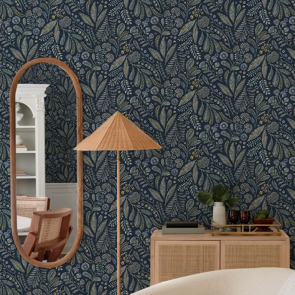 Briar Wallpaper - Navy - A Street Prints - FD27293 - Premier Wallcovering