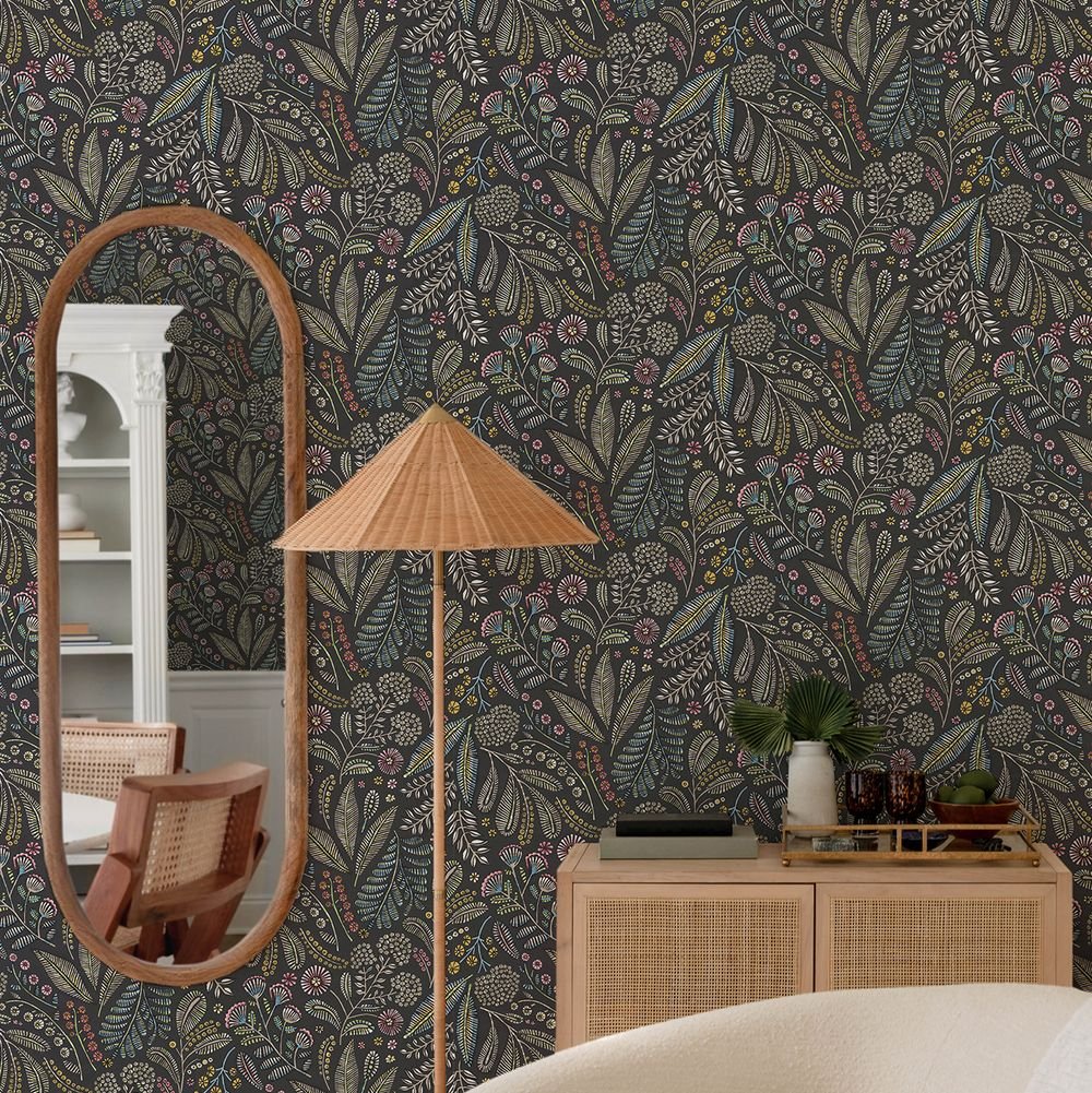 Briar Wallpaper - Charcoal Brights - A Street Prints - FD27294 - Premier Wallcovering