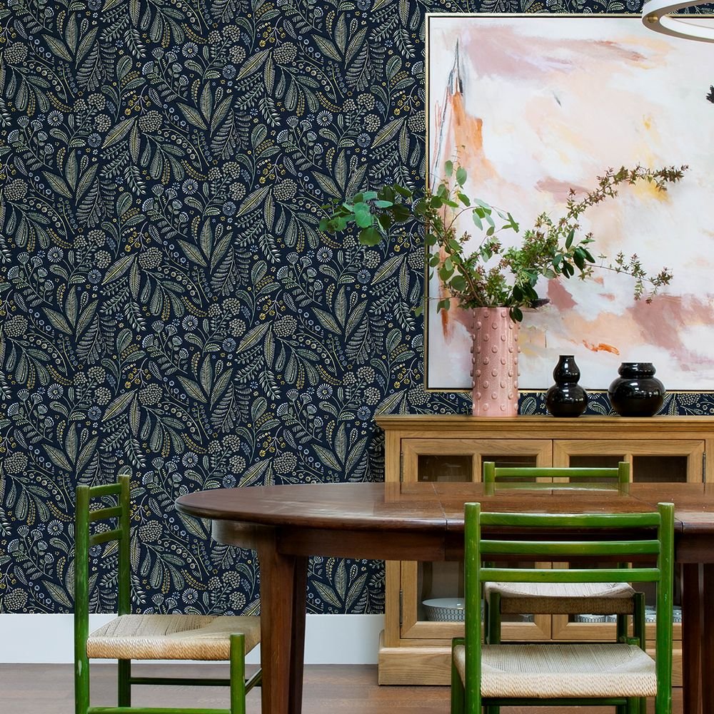Briar Wallpaper - Navy - A Street Prints - FD27293 - Premier Wallcovering