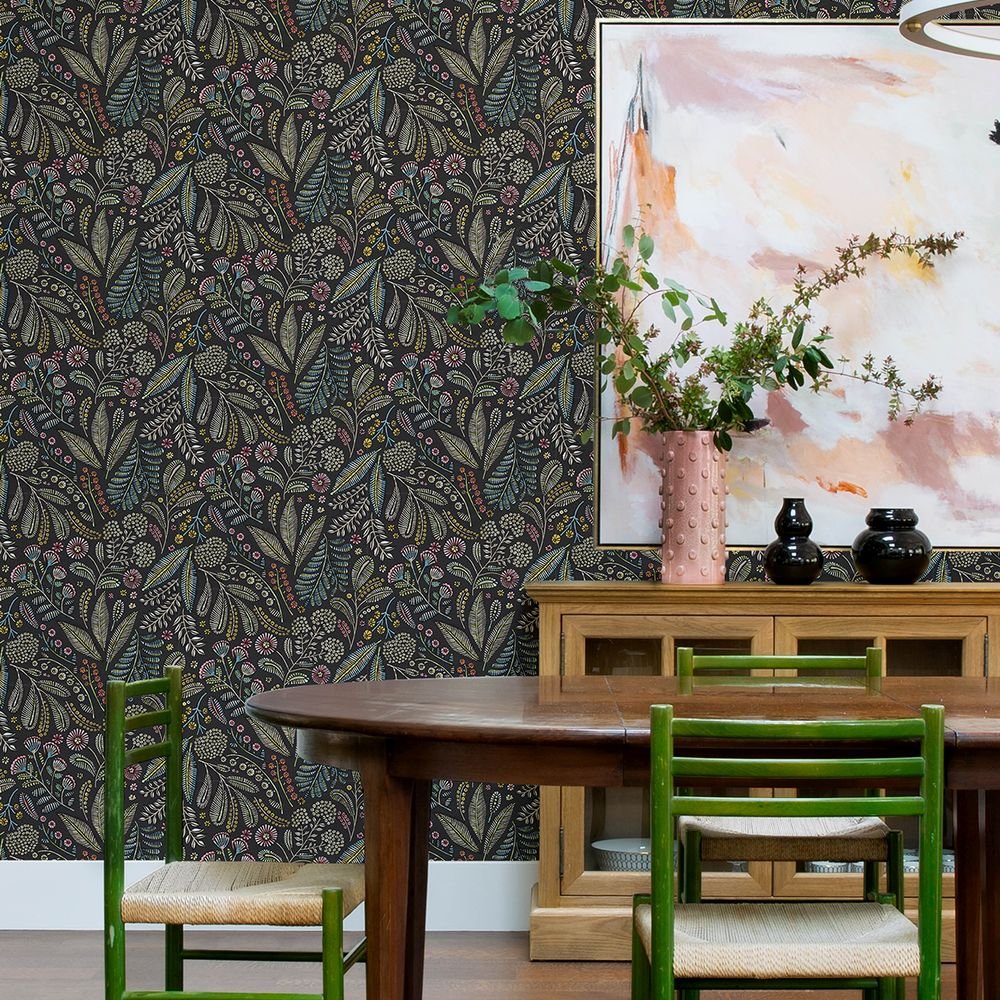 Briar Wallpaper - Charcoal Brights - A Street Prints - FD27294 - Premier Wallcovering