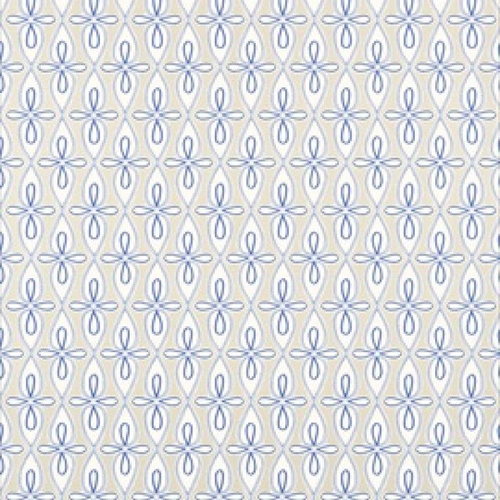 Bribie Wallpaper - Blue & Beige - Thibaut - T16060 - Premier Wallcovering