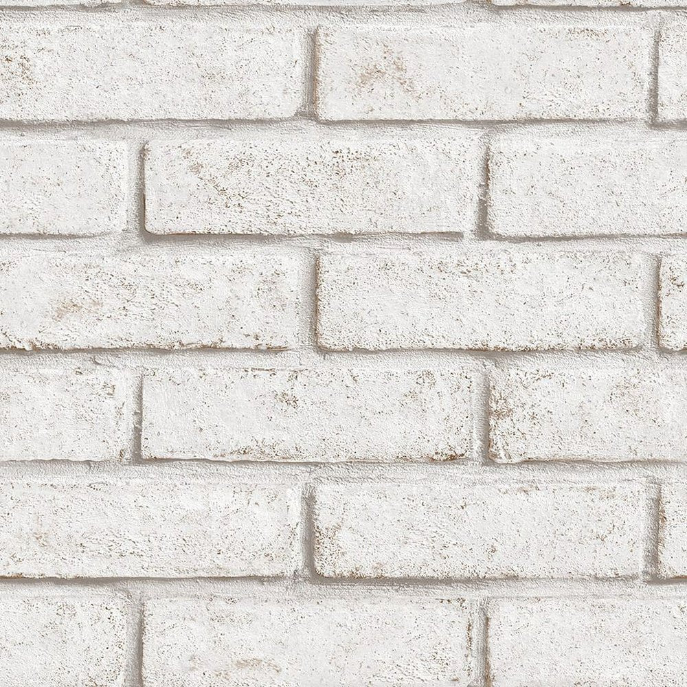 Brick Wallpaper - White & Red - Superfresco Easy - 103453 - Premier Wallcovering