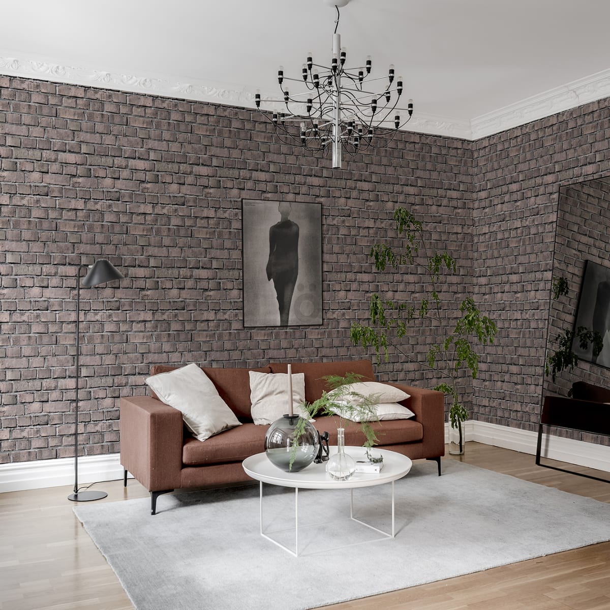 Bricks Wallpaper - Clay - Rebel Walls - R18514 - Premier Wallcovering