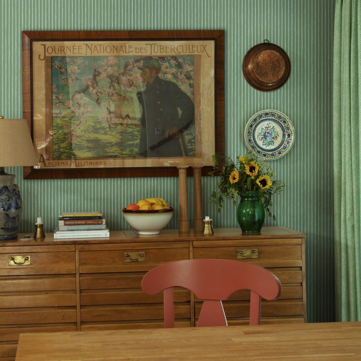 Brita Wallpaper - Emerald - Sandberg - S10142 - Premier Wallcovering