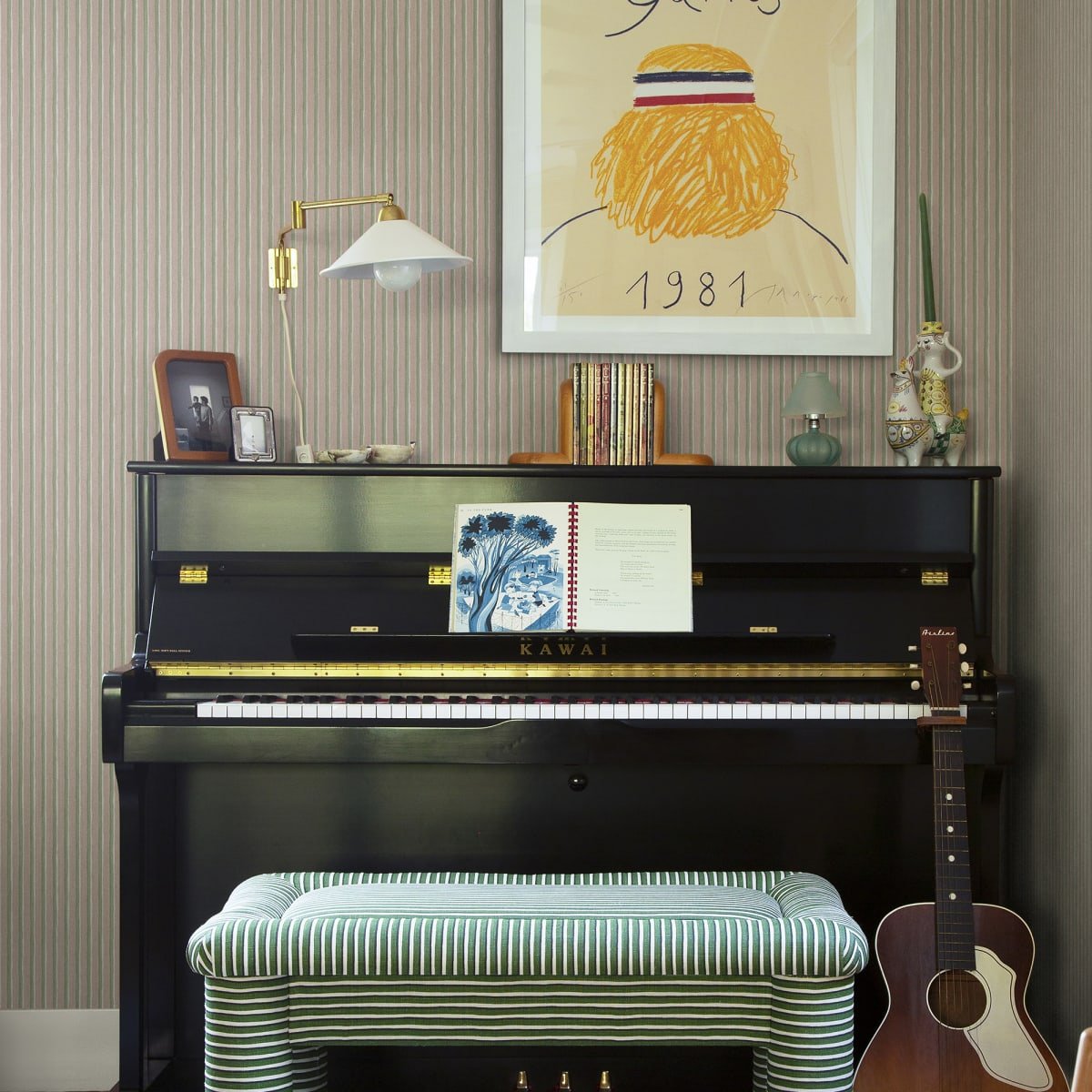 Brita Wallpaper - Pink - Sandberg - S10140 - Premier Wallcovering