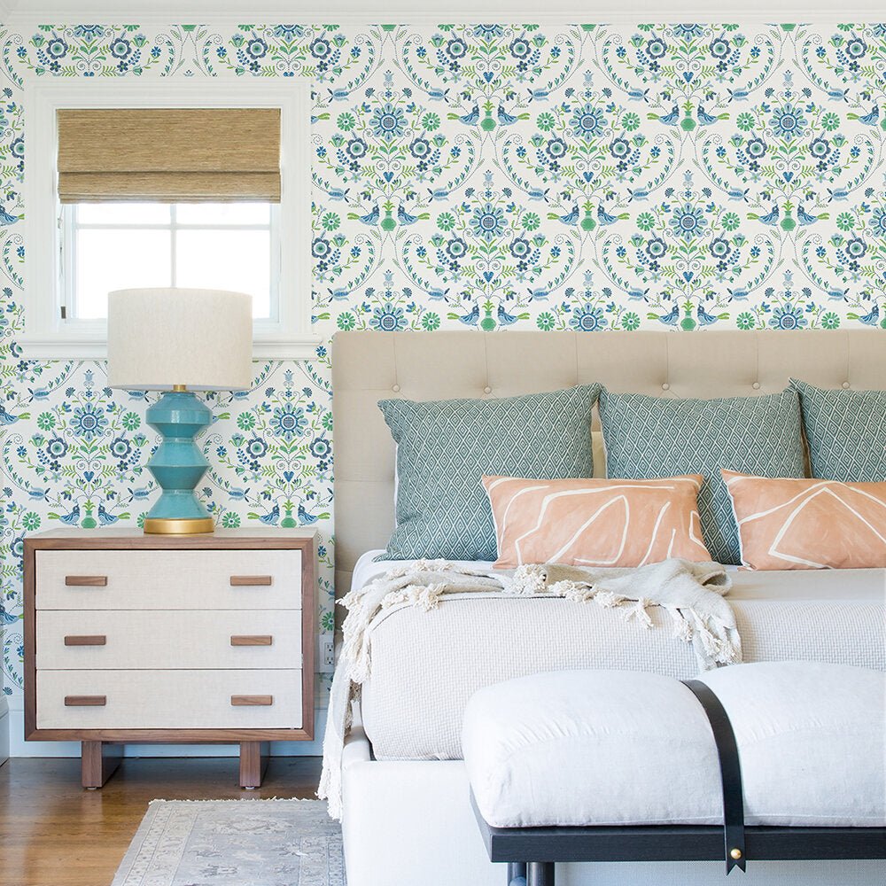 Britt Wallpaper - Blue/Green - A Street Prints - FD26511 - Premier Wallcovering