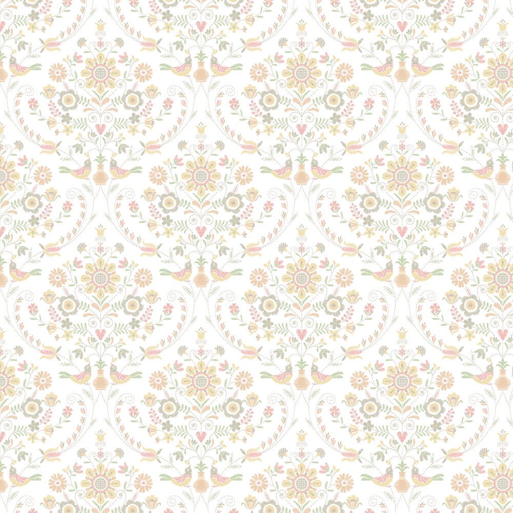 Britt Wallpaper - Peach - A Street Prints - FD26514 - Premier Wallcovering