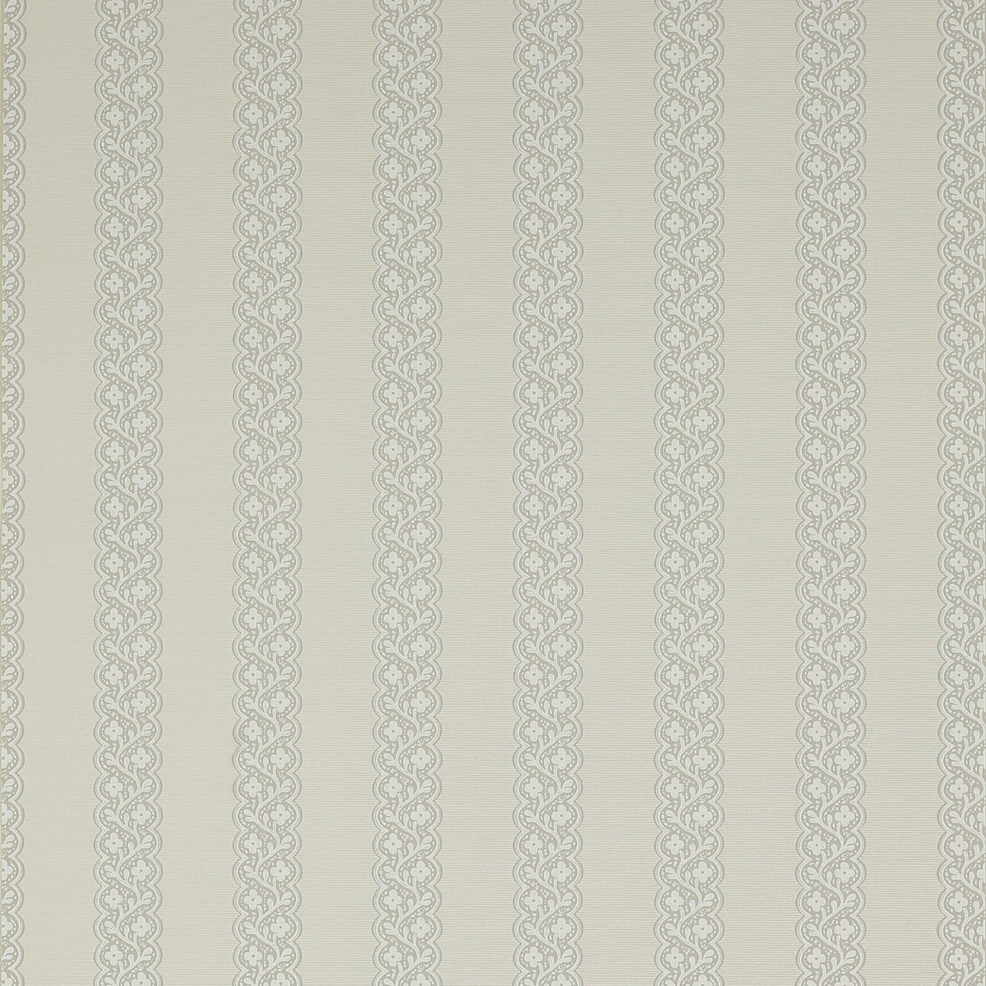 Britta Wallpaper - Silver - Colefax & Fowler - 07185 - 01 - Premier Wallcovering