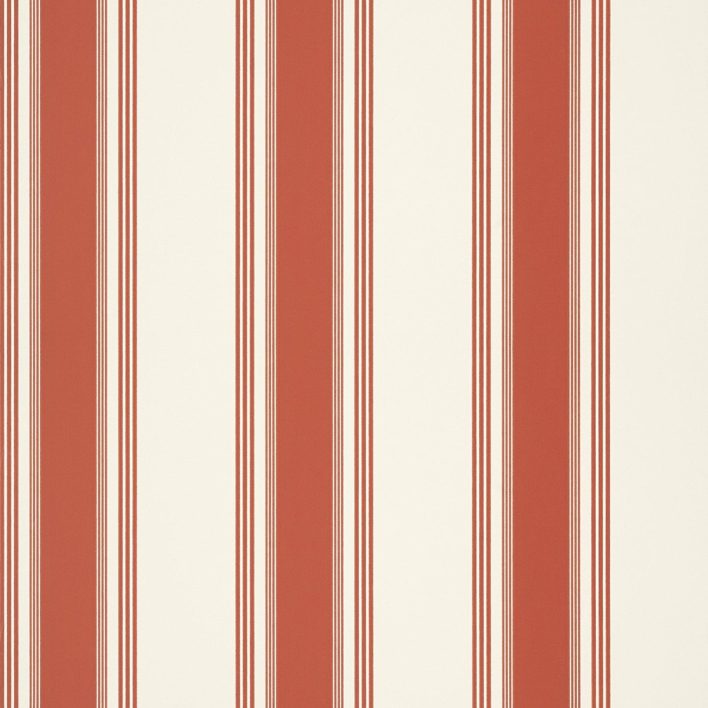 Brittany Stripe Wallpaper - Red - Thibaut - T85048 - Premier Wallcovering
