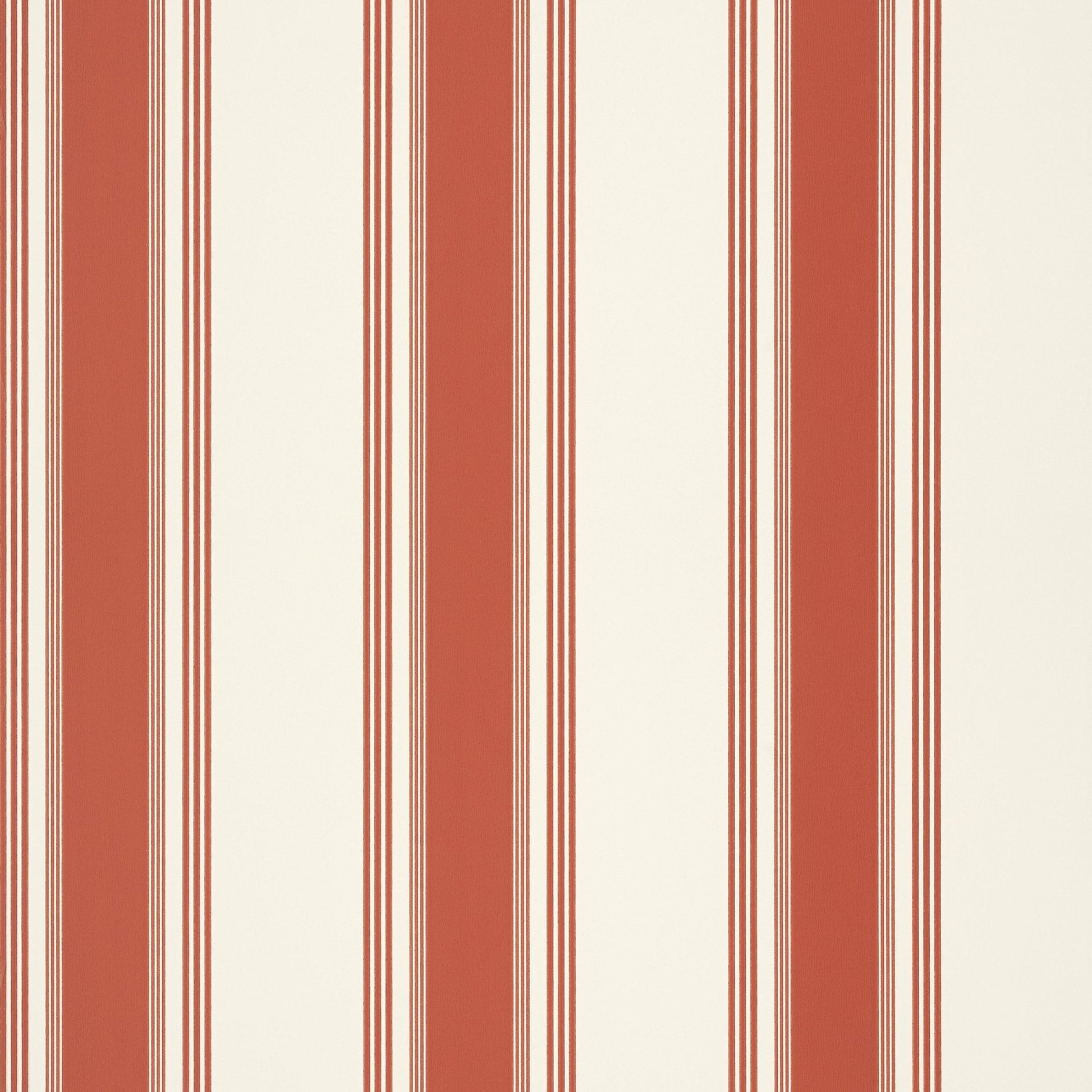 Brittany Stripe Wallpaper - Red - Thibaut - T85048 - Premier Wallcovering