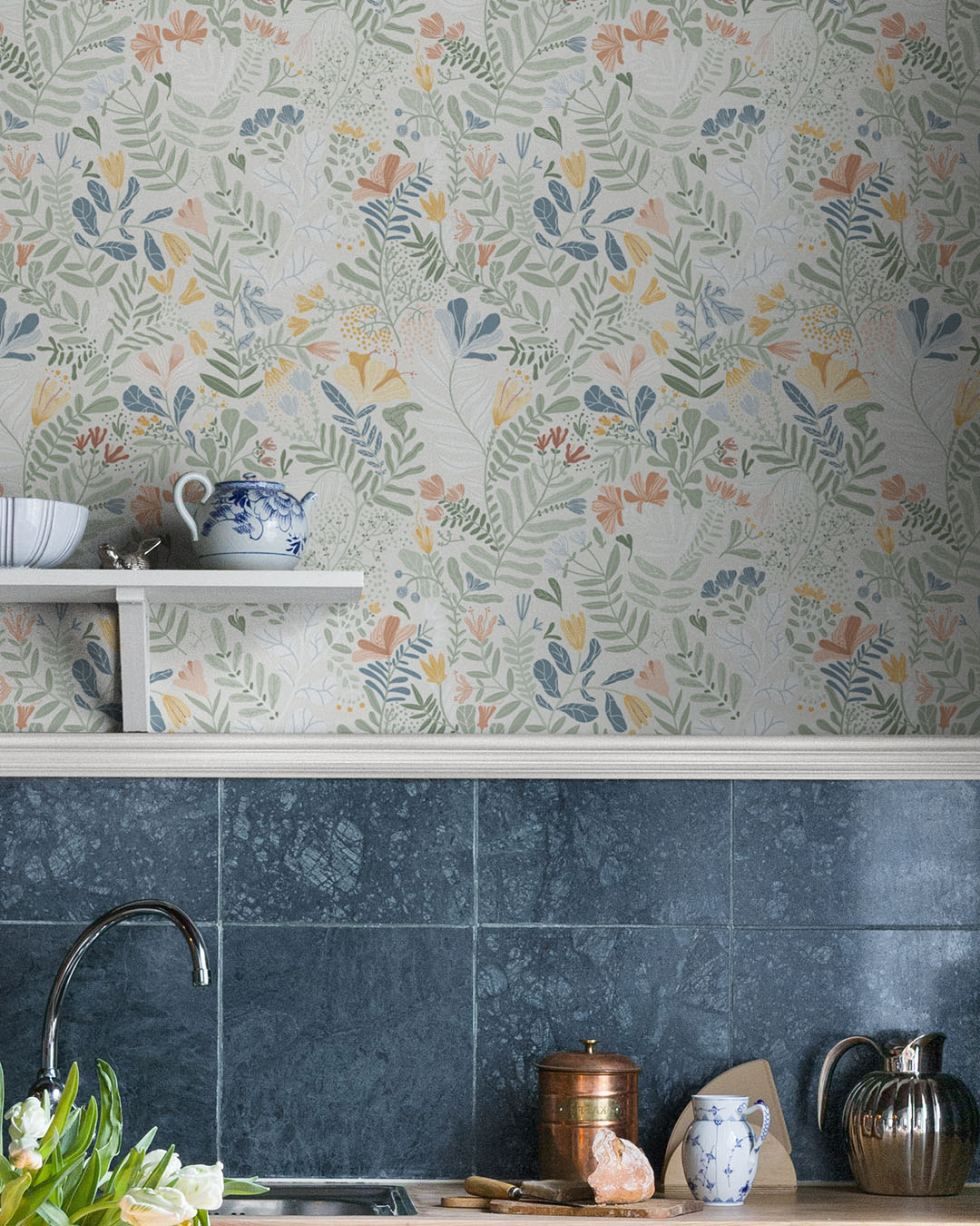 Brittsommar Wallpaper - Multi - Midbec - 22005 - Premier Wallcovering