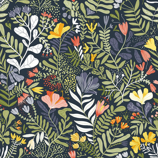 Brittsommar Wallpaper - Dark Green - Midbec - 55010 - Premier Wallcovering