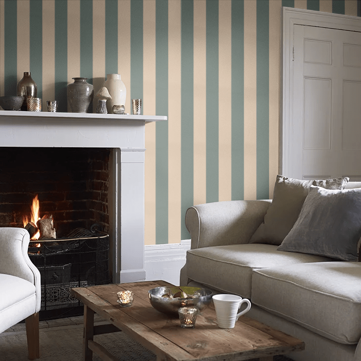 Broad Stripe Wallpaper - Pleat - Little Greene - 0231BSPLEAT - Premier Wallcovering