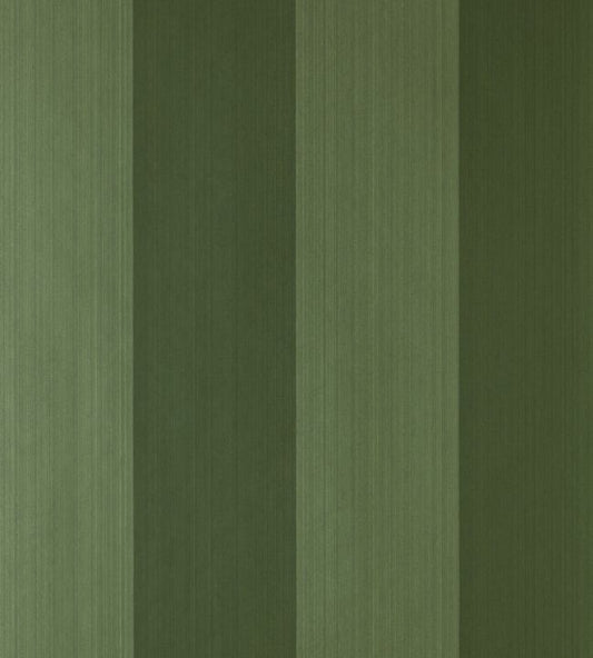 Broad Stripe Wallpaper - Calke Green - 1329 - Farrow & Ball - Premier Wallcovering
