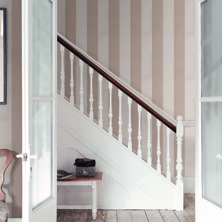 Broad Stripe Wallpaper - Masquerade - Little Greene - 0231BSMASQU - Premier Wallcovering