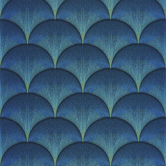 Broadway Twenties Wallpaper - Bleu Indigo - Casadeco - 88666566 - Premier Wallcovering