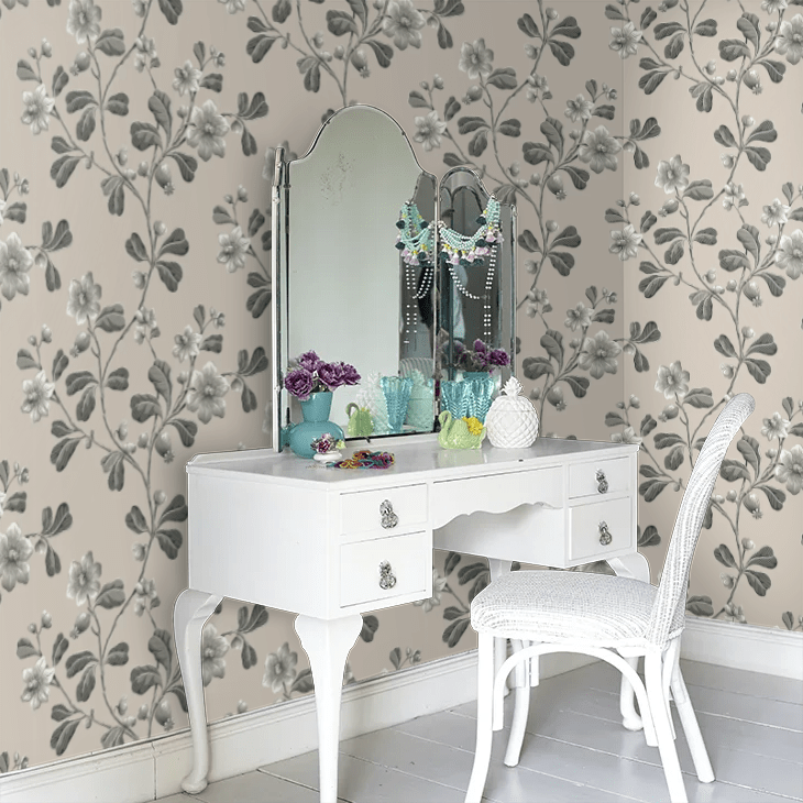 Broadwick St Wallpaper - Black - Little Greene - 0251BRMONOZ - Premier Wallcovering