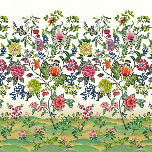 Brocart Decoratif Wallpaper - Fuchsia - PDG1169/01 - Designers Guild - Premier Wallcovering