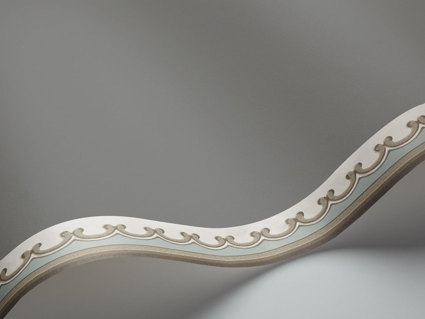 Broderie Border Wallpaper - Duck Egg & Taupe - 99/14059 - Cole & Son - Premier Wallcovering
