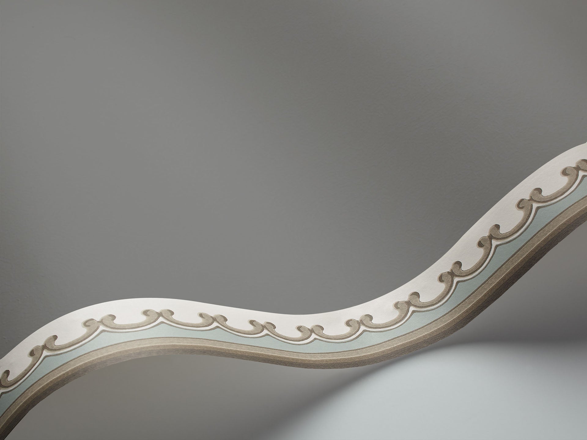 Broderie Border Wallpaper - Duck Egg & Taupe - 99/14059 - Cole & Son - Premier Wallcovering