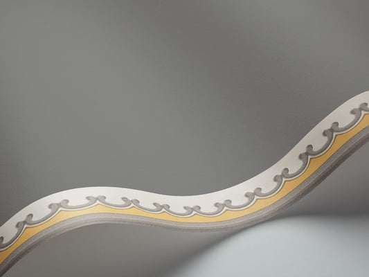 Broderie Border Wallpaper - Ochre & Grey - 99/14056 - Cole & Son - Premier Wallcovering