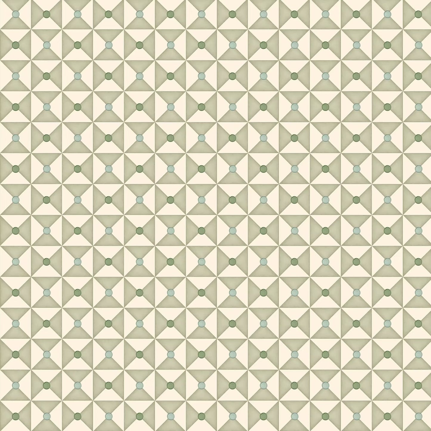 Broken Dishes Wallpaper - Serene Green - Ottoline - W-BRODI-1 - Premier Wallcovering