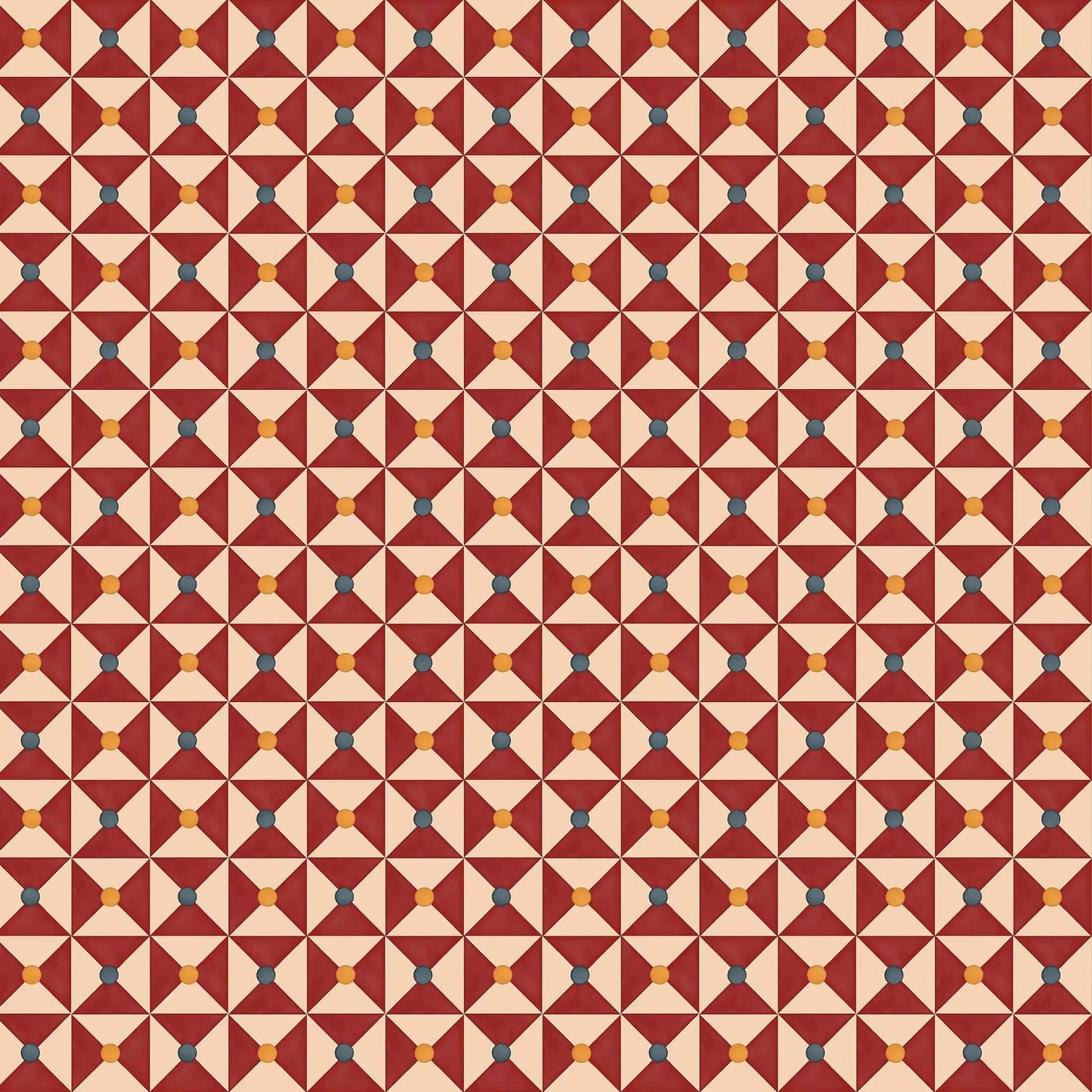 Broken Dishes Wallpaper - Traditional Red - Ottoline - W-BRODI-4 - Premier Wallcovering