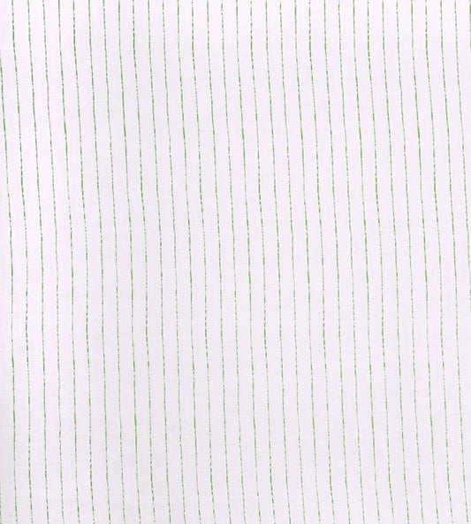 Broken Stripe Fabric - Green - Christopher Farr Cloth - CF146 - 01 - Premier Wallcovering
