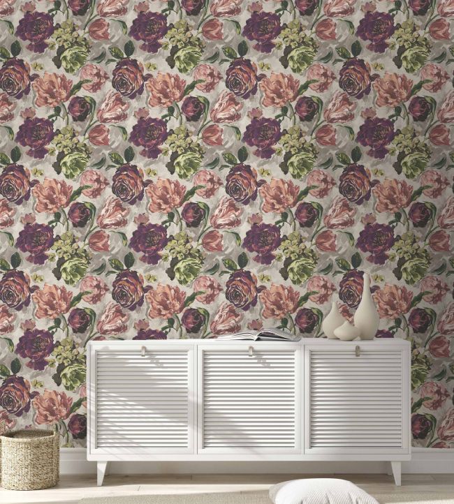 Bronte Wallpaper - Violet - Arley House - BRONTE2 - Premier Wallcovering