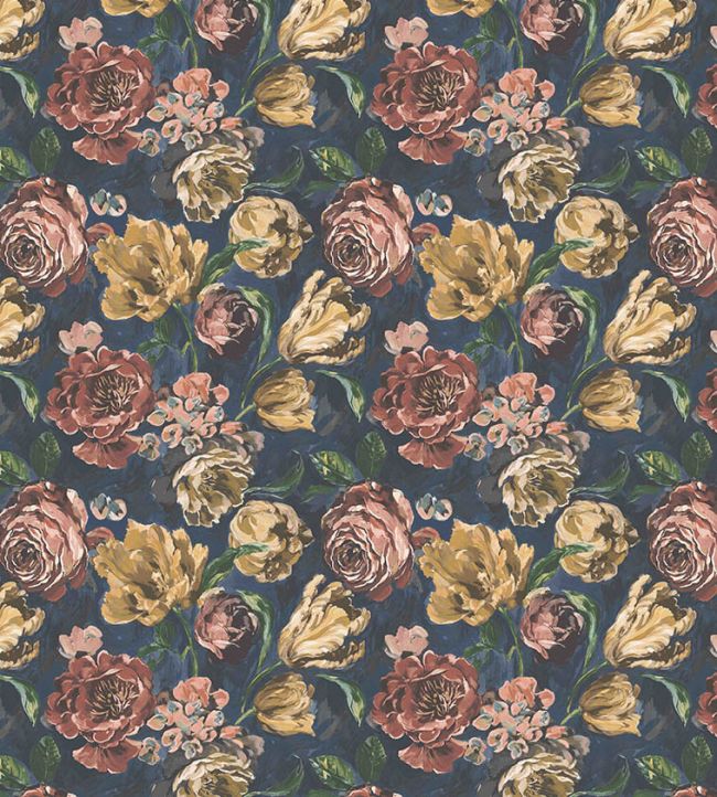 Bronte Wallpaper - Finch Blue - Arley House - BRONTE20 - Premier Wallcovering
