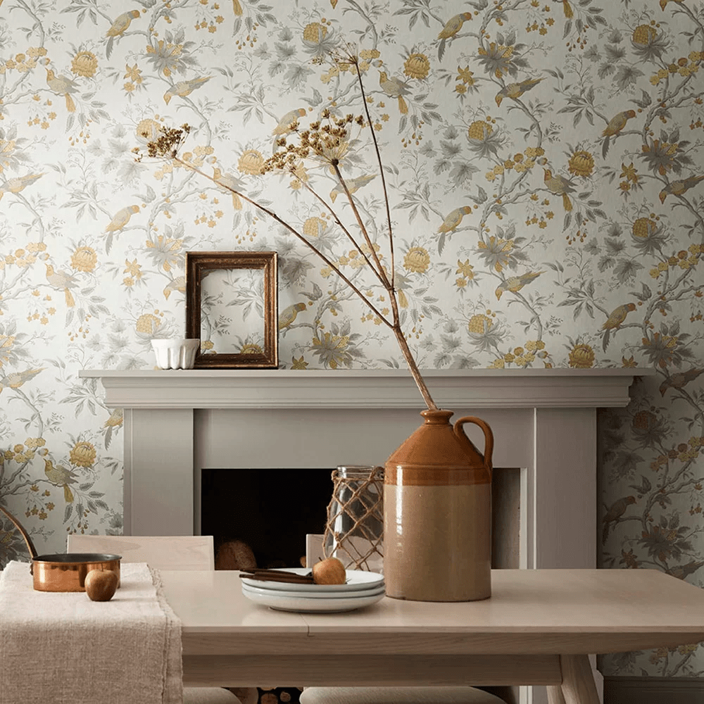 Brooke House Wallpaper - Cinder - Little Greene - 0291BRCINDE - Premier Wallcovering