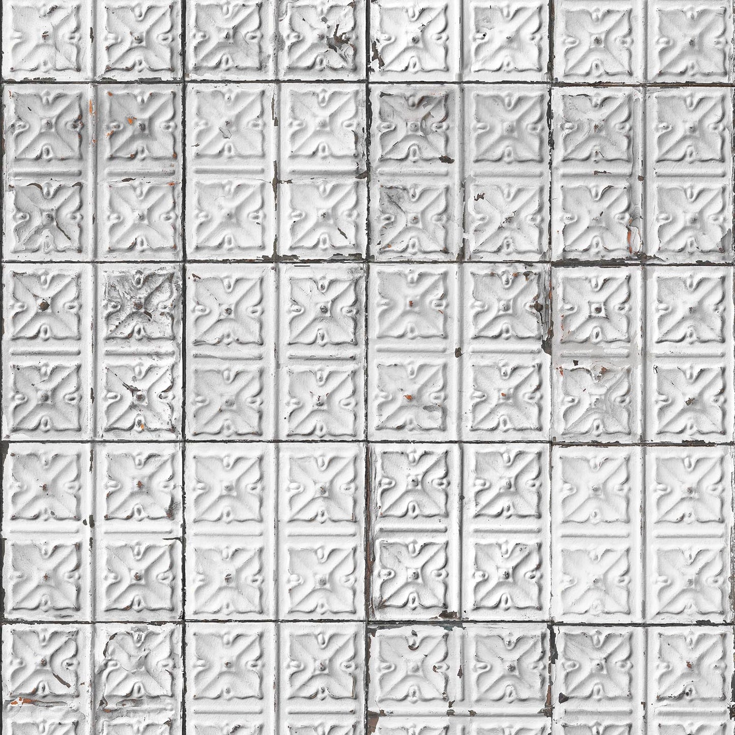 Brooklyn Small Tins Wallpaper - Grey - NLXL - TIN - 04 - Premier Wallcovering