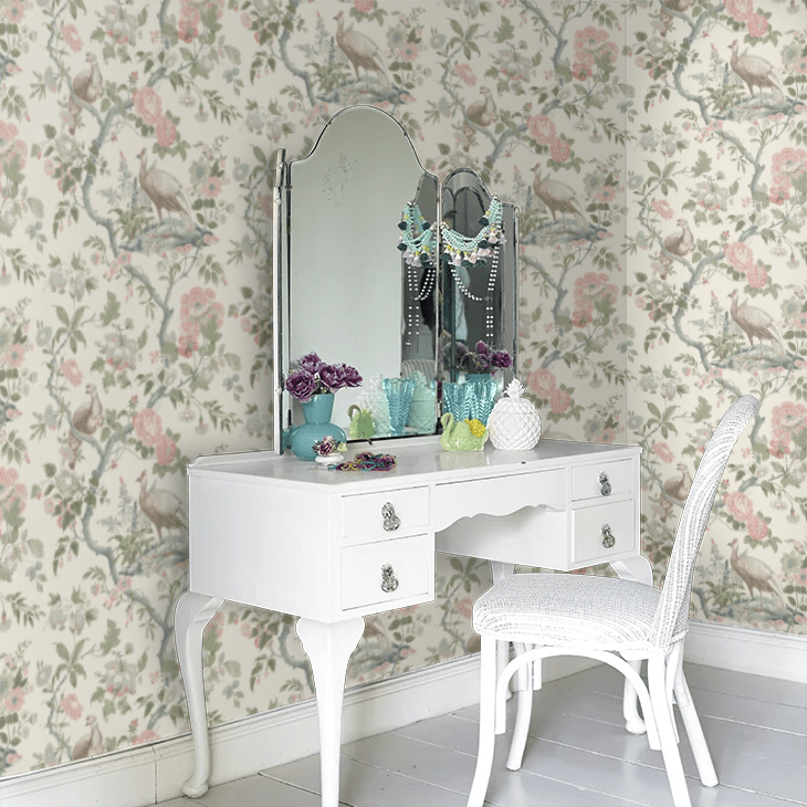 Broughton Rose Wallpaper - Blush - GP & J Baker - BW45096/2 - Premier Wallcovering