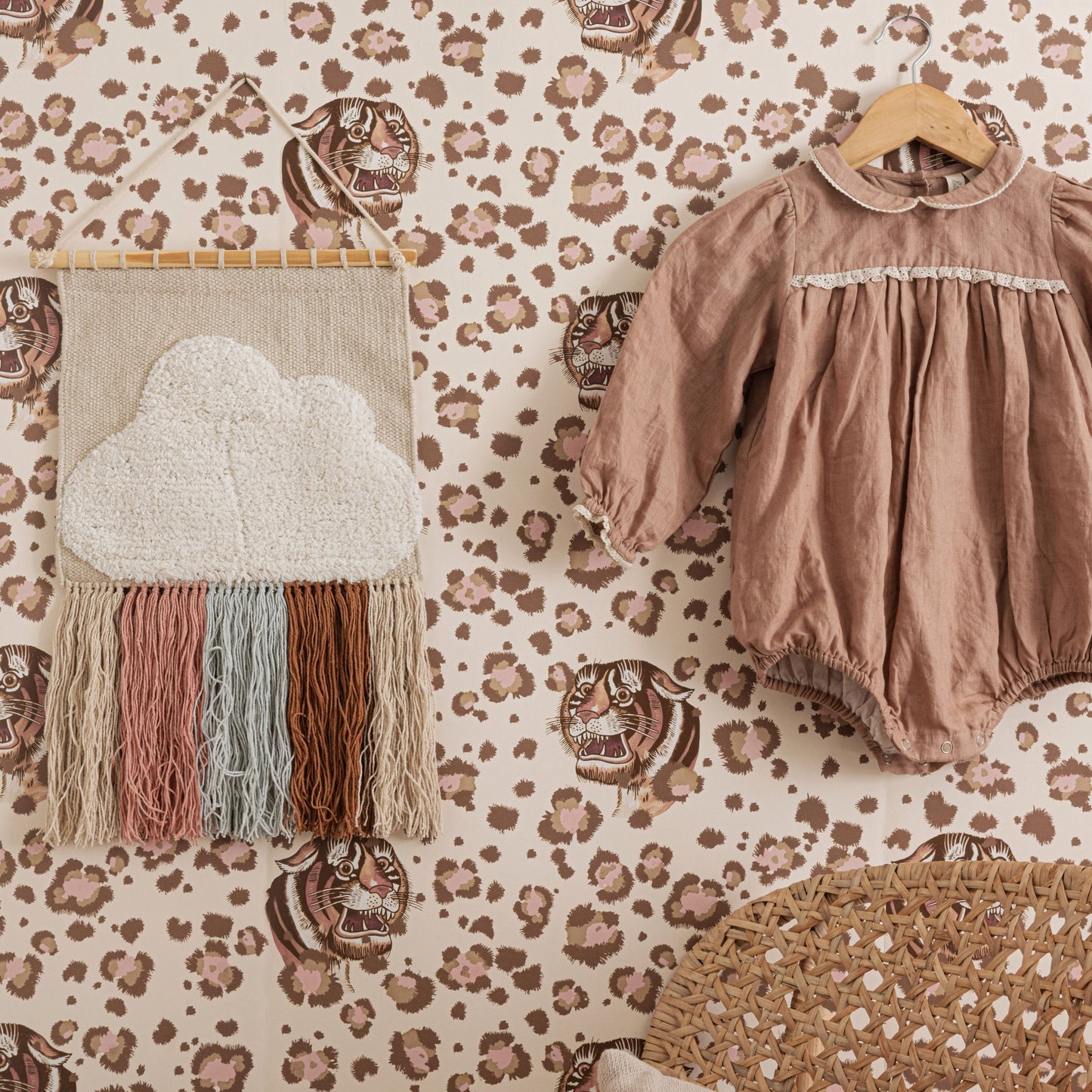 Bubastis Wallpaper - Fawn - Wear The Walls - BUFC894152 - Premier Wallcovering